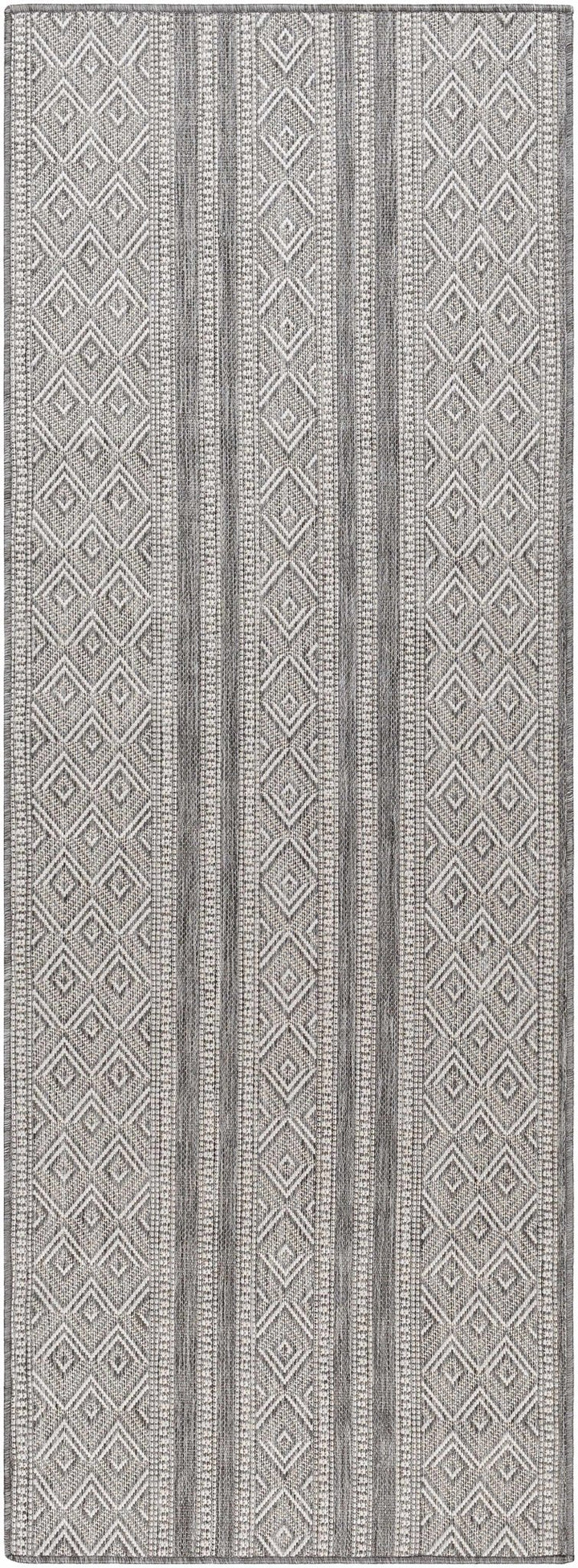 Cyan Contemporary Geometrical Charcoal And Gray Rug - The Rug Decor