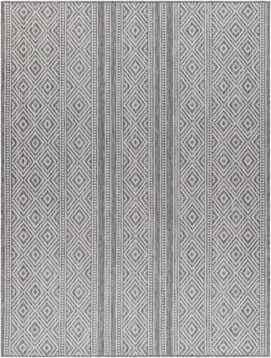 Cyan Contemporary Geometrical Charcoal And Gray Rug - The Rug Decor