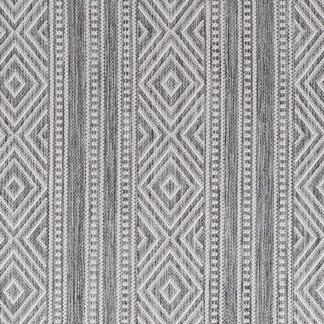 Cyan Contemporary Geometrical Charcoal And Gray Rug - The Rug Decor