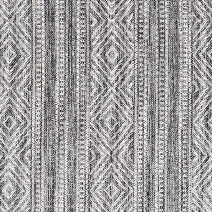 Cyan Contemporary Geometrical Charcoal And Gray Rug - The Rug Decor