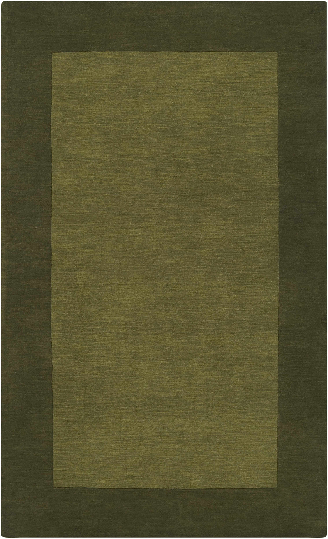 Cylinder Olive Modern Style Hand Loom Wool Area Rug