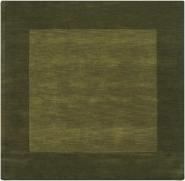 Cylinder Olive Modern Style Hand Loom Wool Area Rug