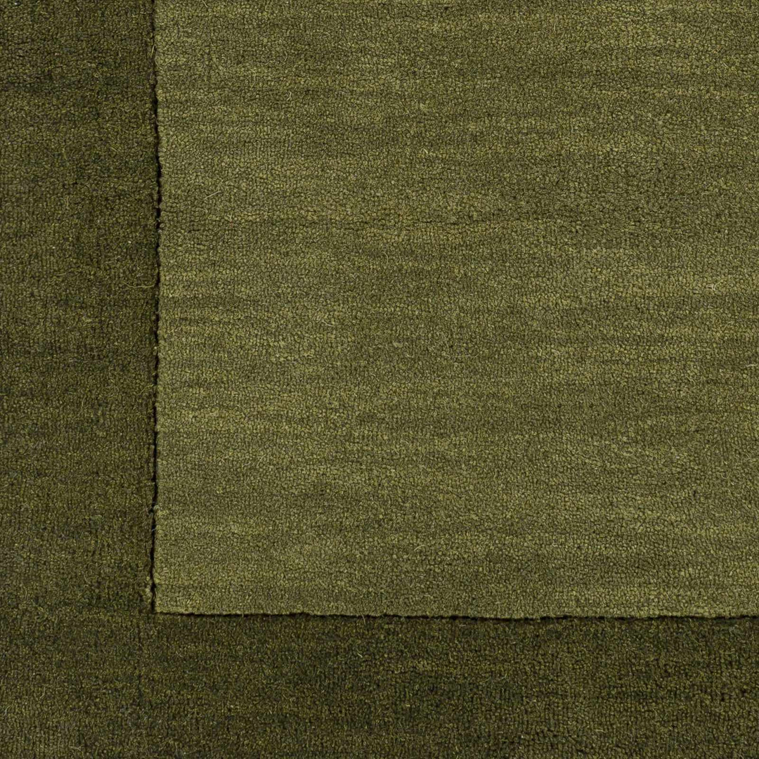 Cylinder Olive Modern Style Hand Loom Wool Area Rug - The Rug Decor