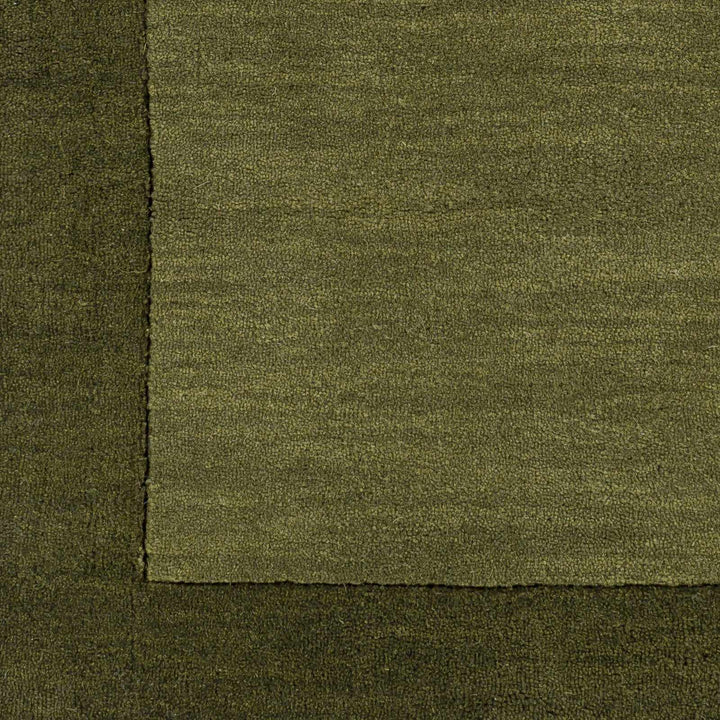 Cylinder Olive Modern Style Hand Loom Wool Area Rug - The Rug Decor
