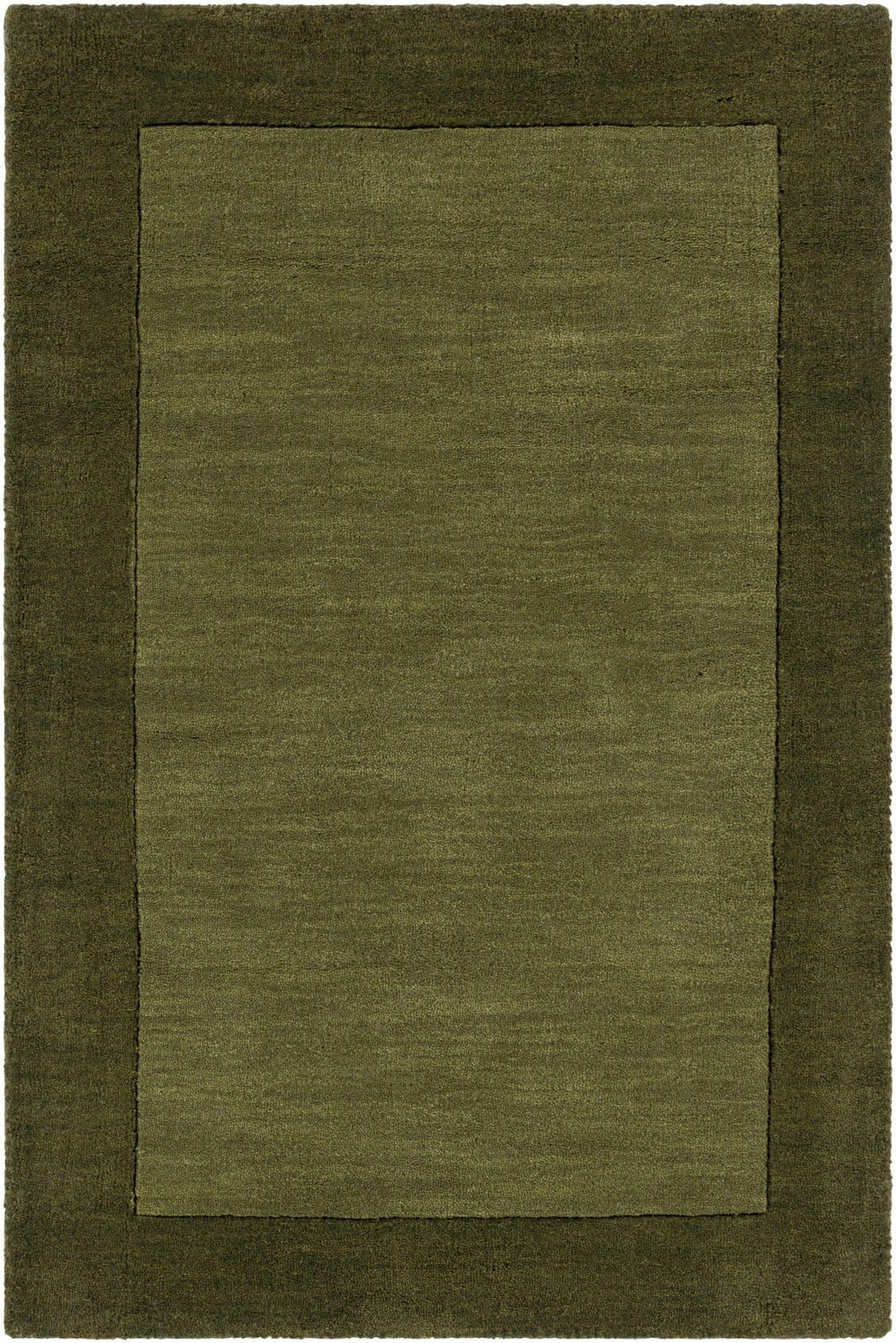 Cylinder Olive Modern Style Hand Loom Wool Area Rug - The Rug Decor