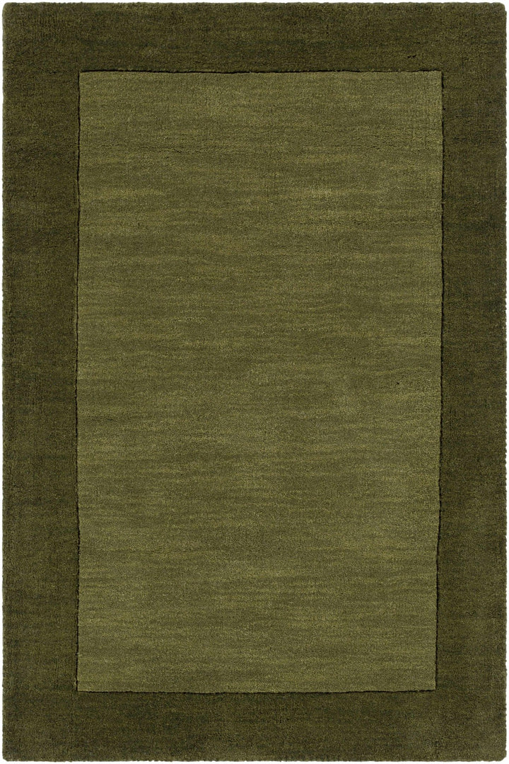 Cylinder Olive Modern Style Hand Loom Wool Area Rug - The Rug Decor