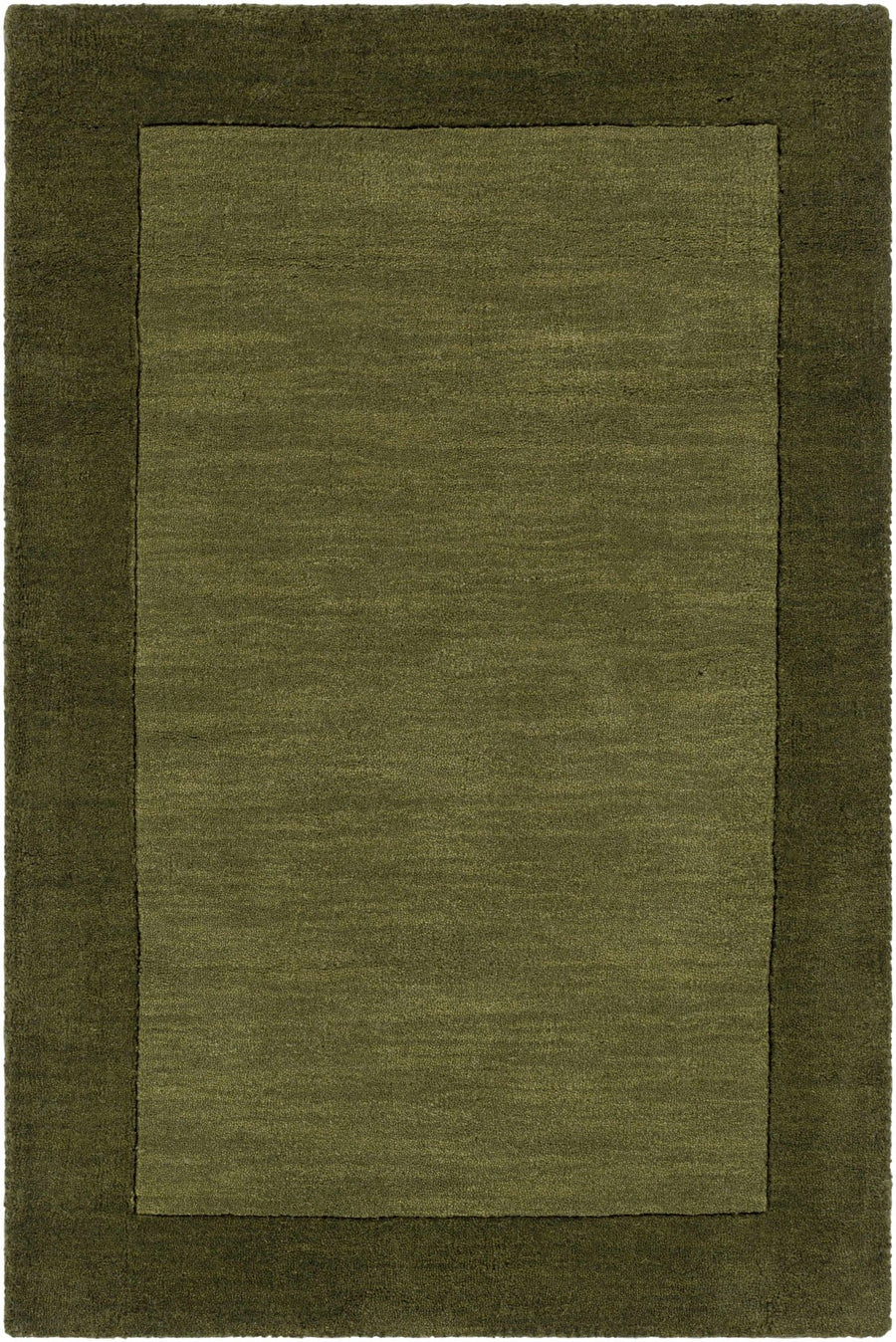 Cylinder Olive Modern Style Hand Loom Wool Area Rug - The Rug Decor