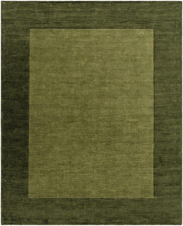 Cylinder Olive Modern Style Hand Loom Wool Area Rug - The Rug Decor