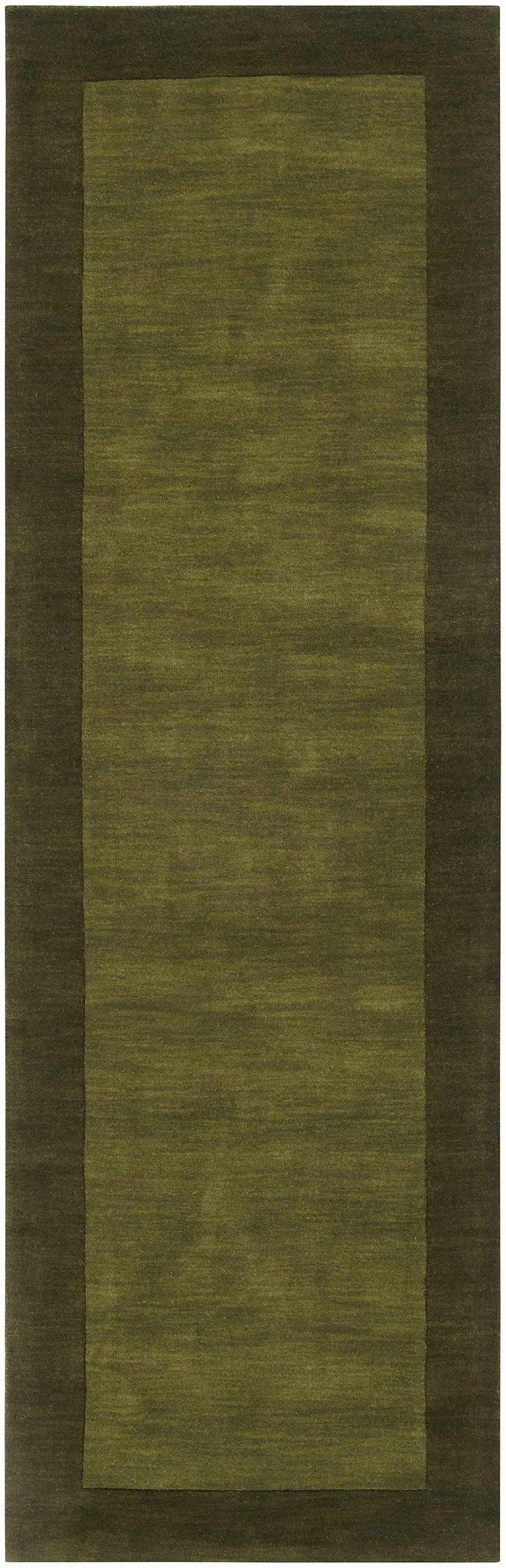 Cylinder Olive Modern Style Hand Loom Wool Area Rug - The Rug Decor