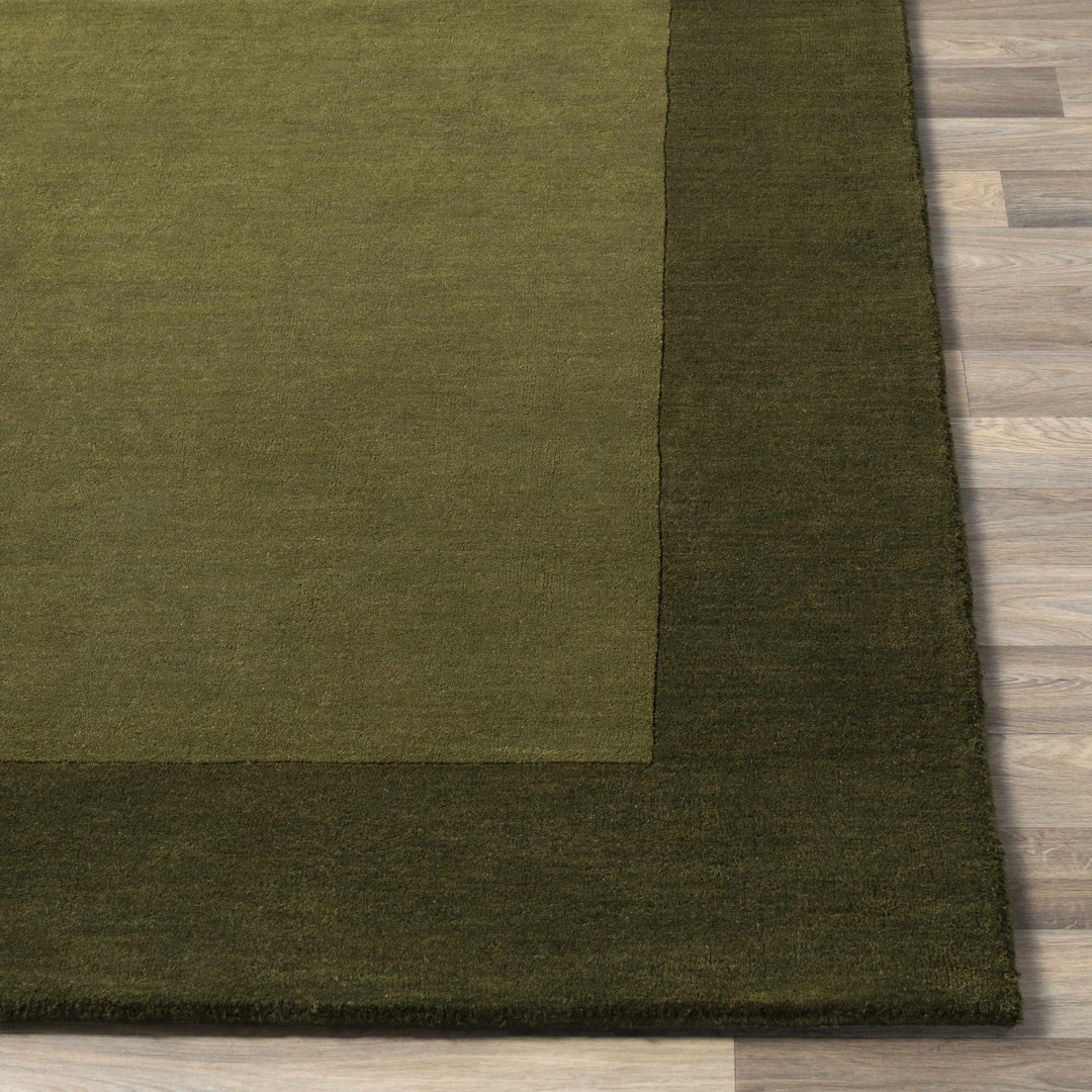 Cylinder Olive Modern Style Hand Loom Wool Area Rug - The Rug Decor