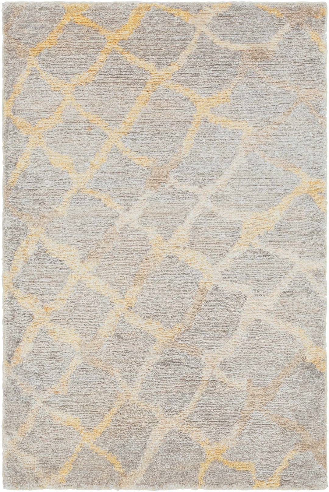Daisytown Contemporary Abstract Silver And Beige Area Rug