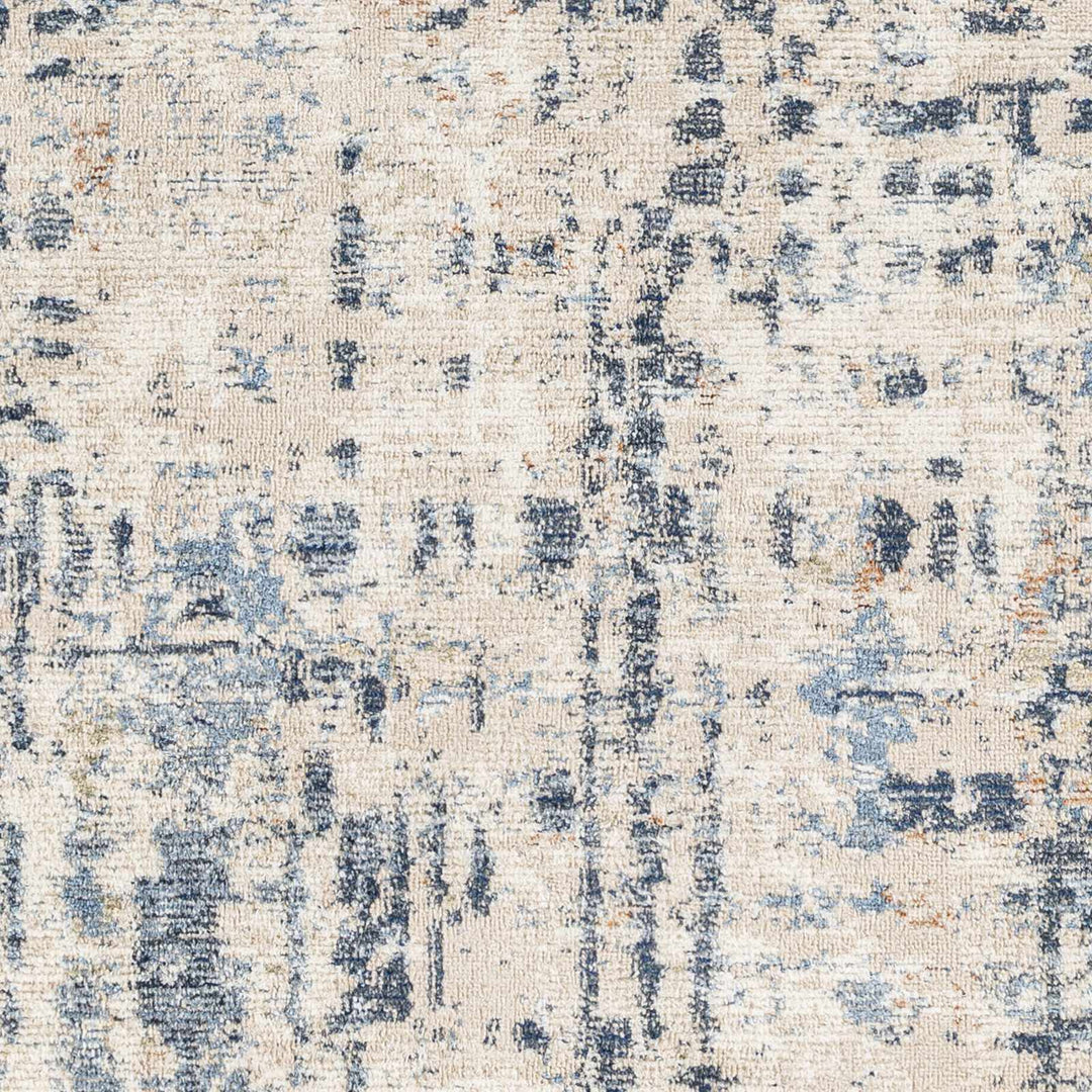 Dalama Contemporary Abstract Beige And Blue Rug - The Rug Decor