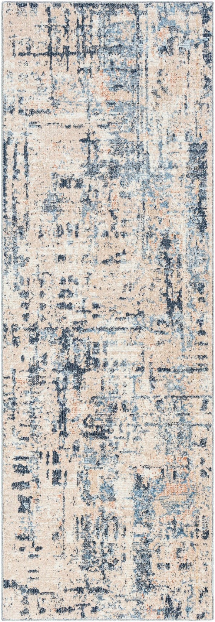 Dalama Contemporary Abstract Beige And Blue Rug - The Rug Decor