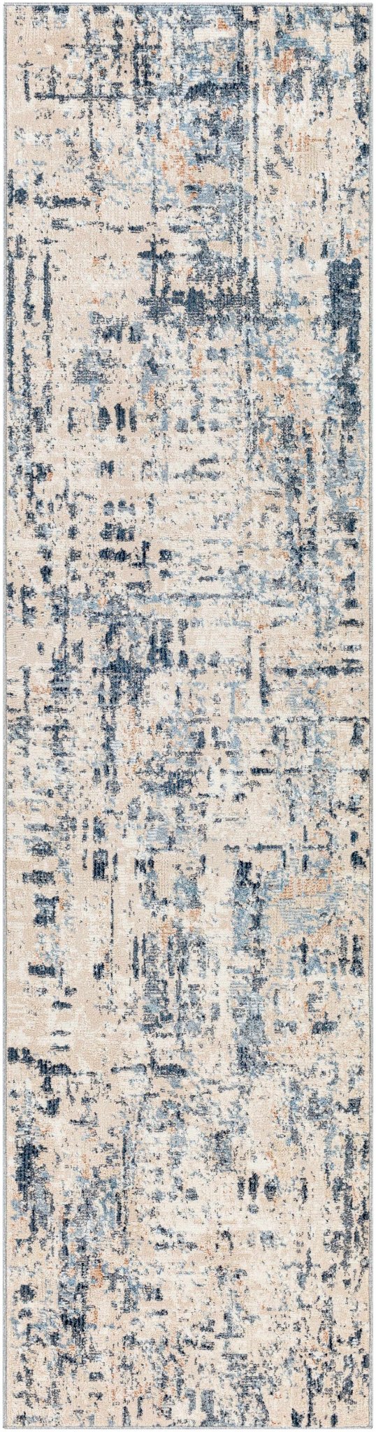 Dalama Contemporary Abstract Beige And Blue Rug - The Rug Decor