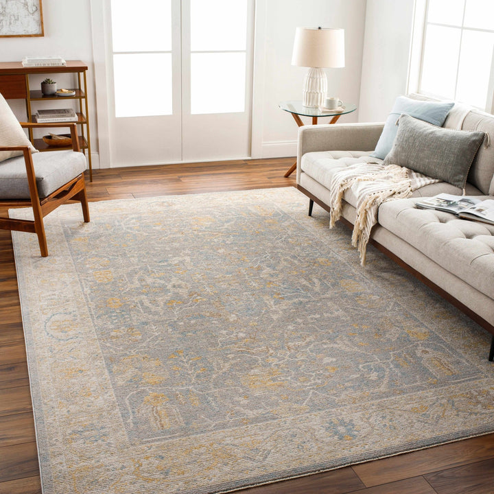 Dally Traditional Style Gray & Taupe Area Rug - The Rug Decor