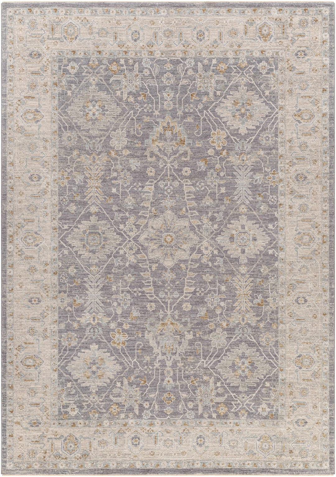 Dalupirip Gray And Beige Traditional Design Area Rug - The Rug Decor