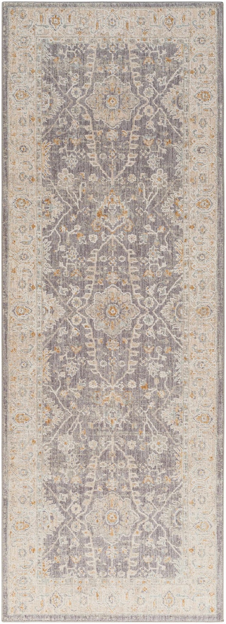 Dalupirip Gray And Beige Traditional Design Area Rug - The Rug Decor