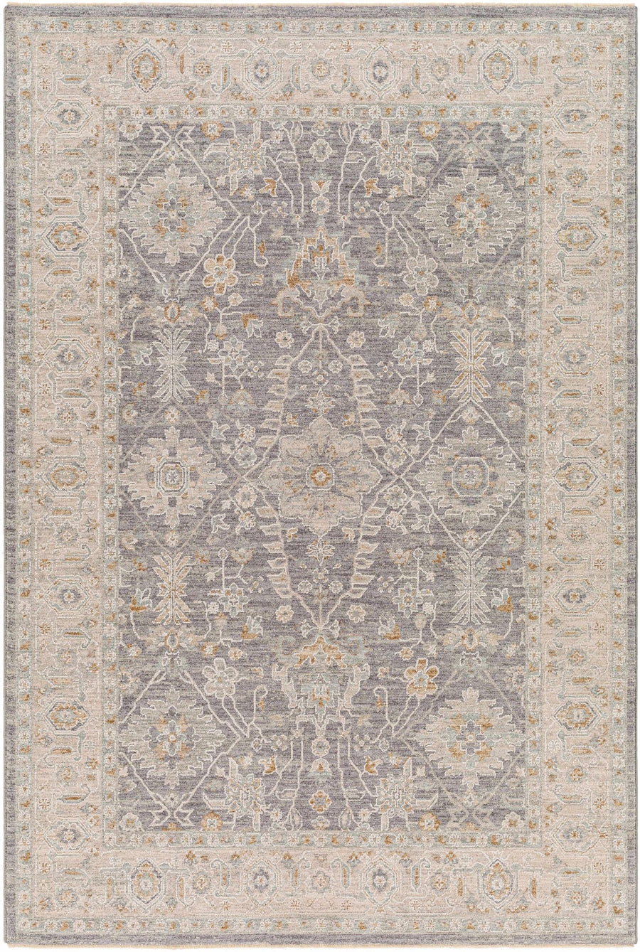 Dalupirip Gray And Beige Traditional Design Area Rug - The Rug Decor
