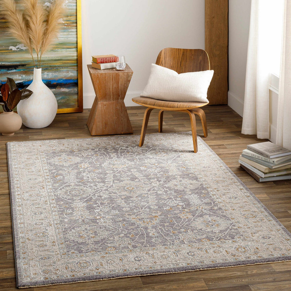 Dalupirip Gray And Beige Traditional Design Area Rug - The Rug Decor