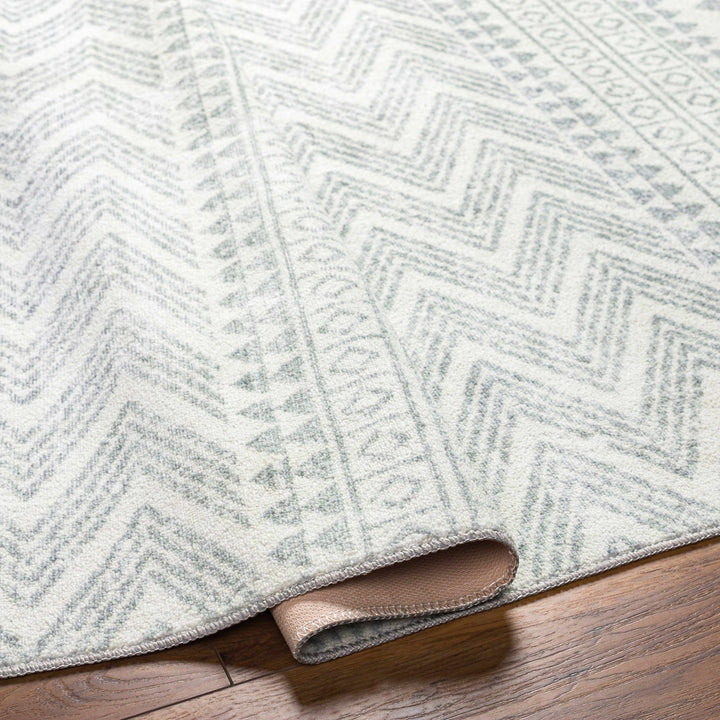Danon Bohemian Gray And White Washable Rug - The Rug Decor