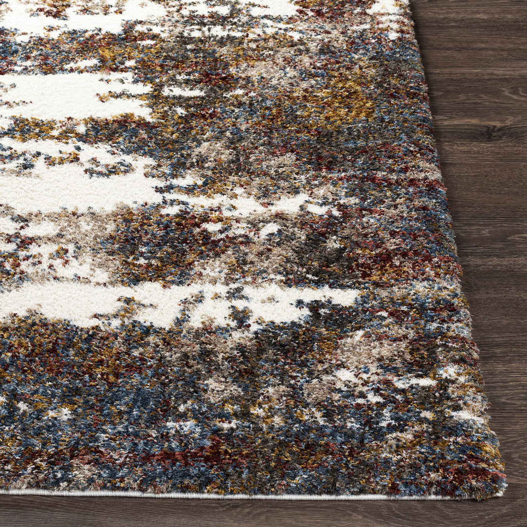 Darenth Modern Abstract Design Ivory And Brown Area Rug