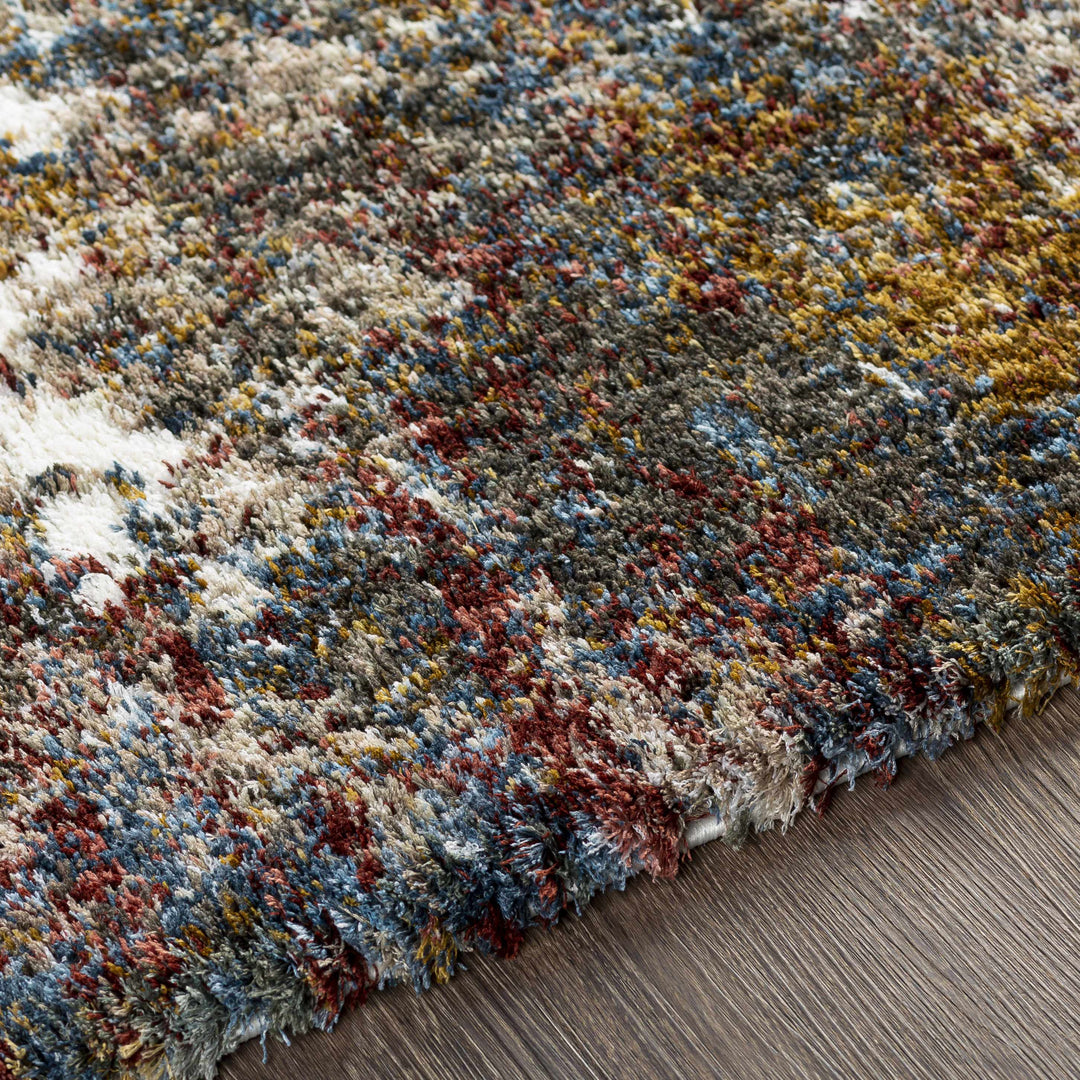 Darenth Modern Abstract Design Ivory And Brown Area Rug