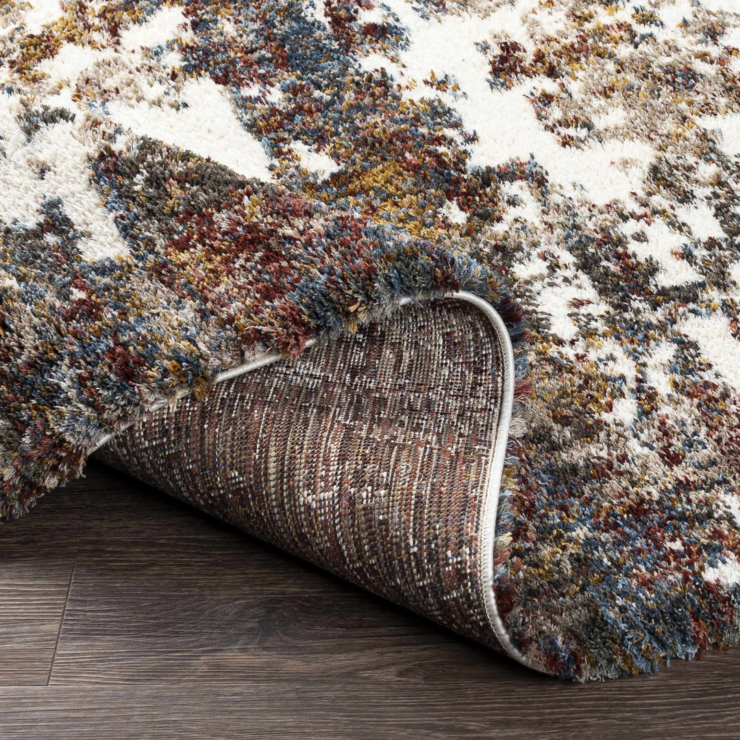 Darenth Modern Abstract Design Ivory And Brown Area Rug - The Rug Decor