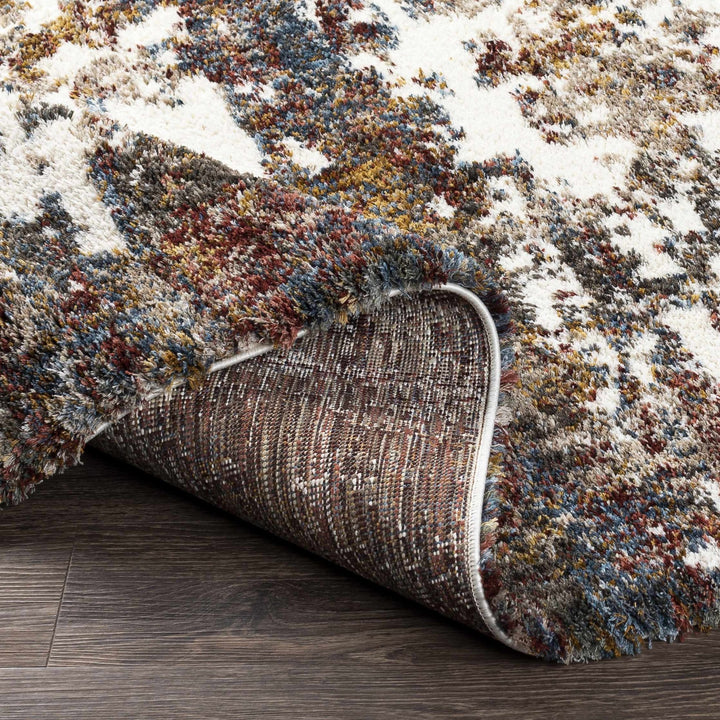 Darenth Modern Abstract Design Ivory And Brown Area Rug - The Rug Decor