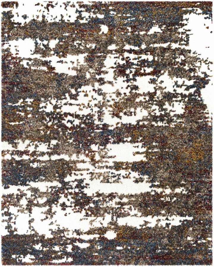 Darenth Modern Abstract Design Ivory And Brown Area Rug - The Rug Decor