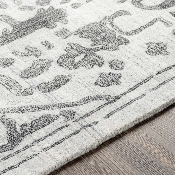 Darfield Gray And Charcoal Traditional Style Hand Knotted Area Rug - The Rug Decor