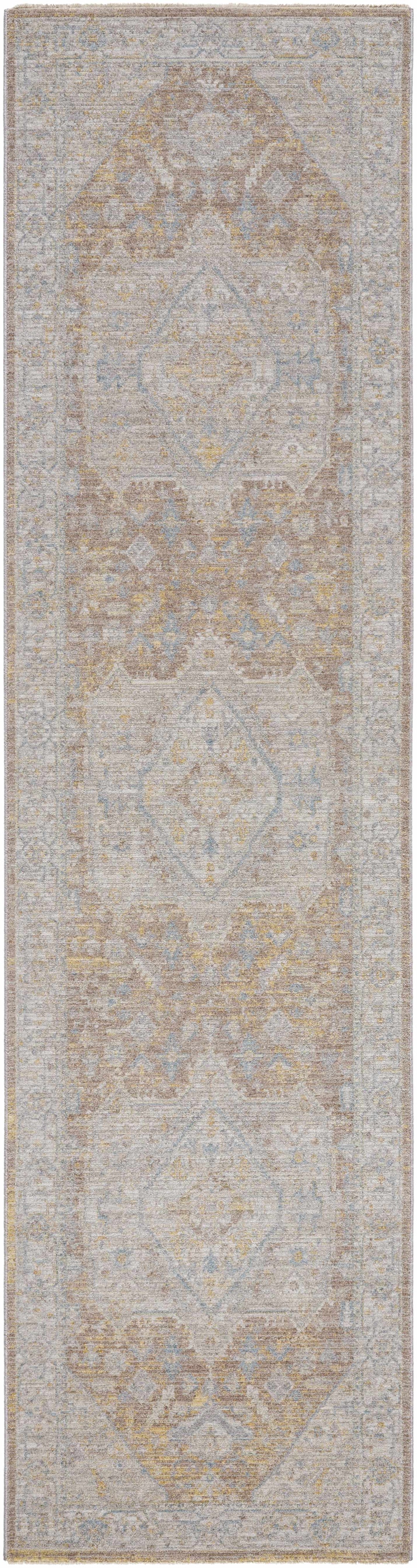 Darin Traditional Style Beige And Brown Area Rug