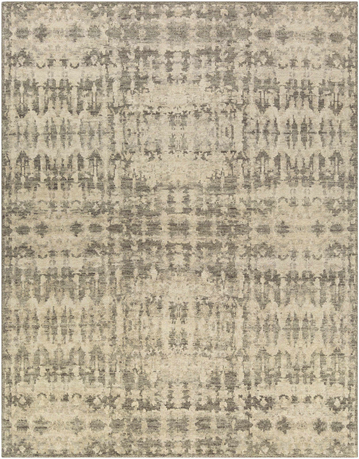 Davant Contemporary Style Beige And Gray Hand Knotted Area Rug