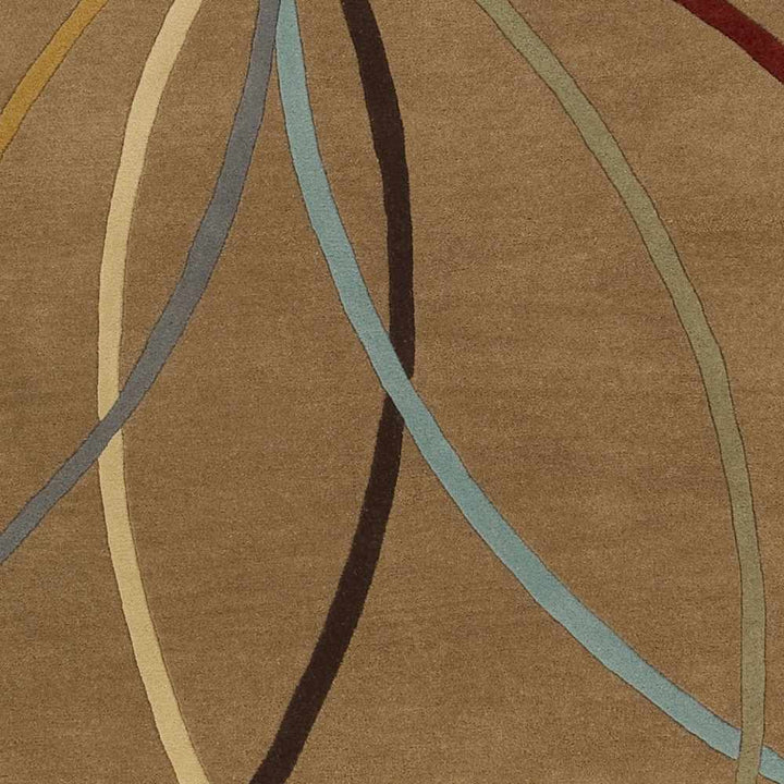 Davison Contemporary Brown Wool Rug - The Rug Decor