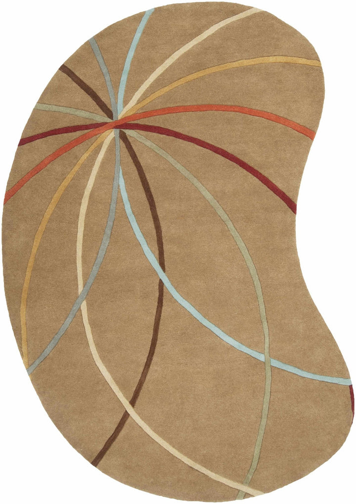 Davison Contemporary Brown Wool Rug - The Rug Decor