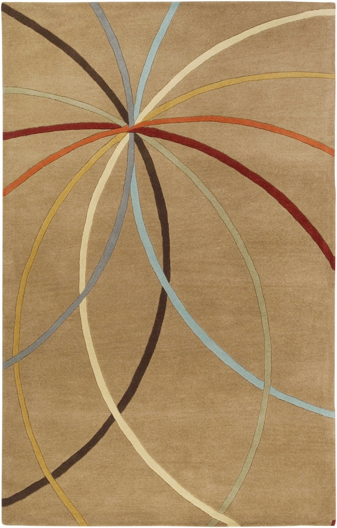 Davison Contemporary Brown Wool Rug - The Rug Decor
