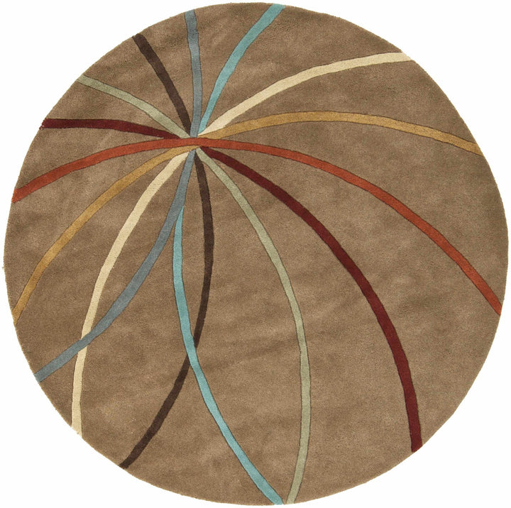 Davison Contemporary Brown Wool Rug - The Rug Decor