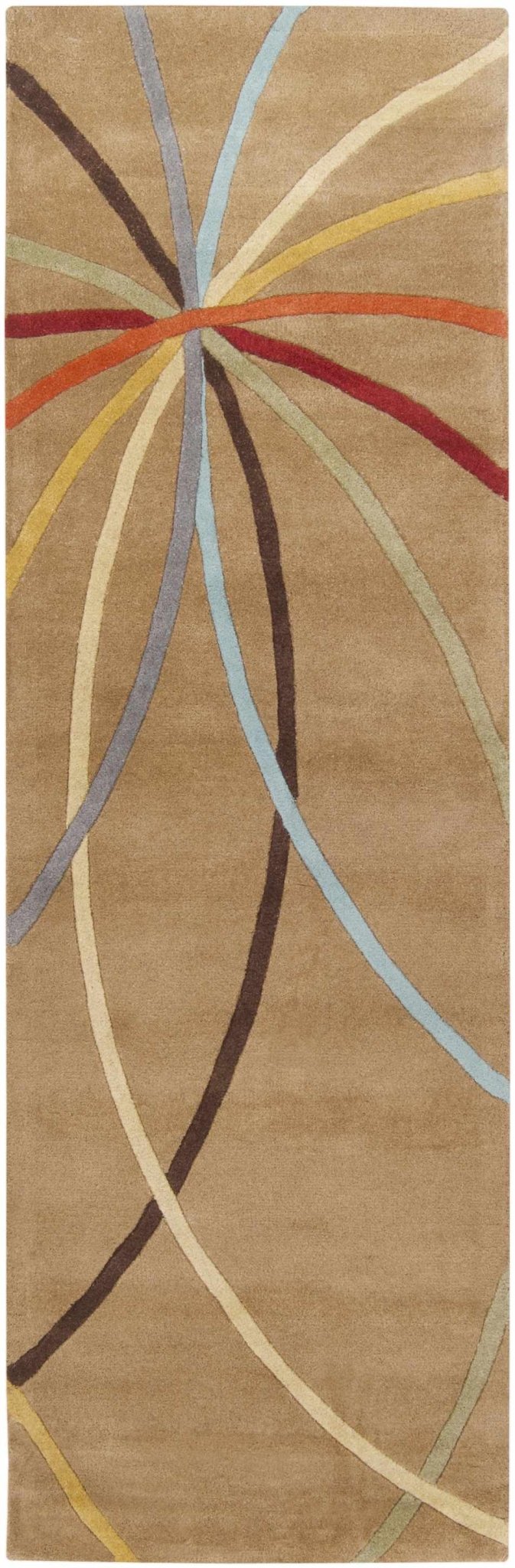 Davison Contemporary Brown Wool Rug - The Rug Decor