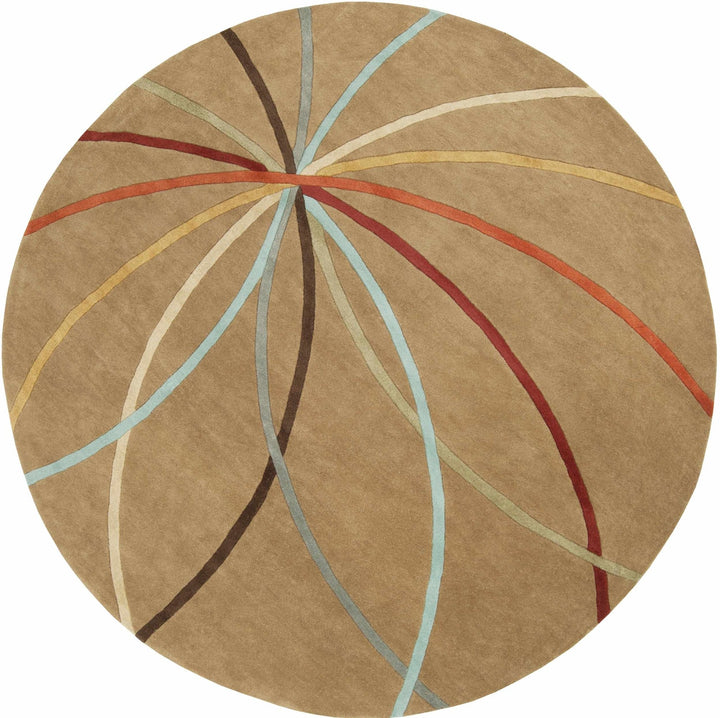 Davison Contemporary Brown Wool Rug - The Rug Decor