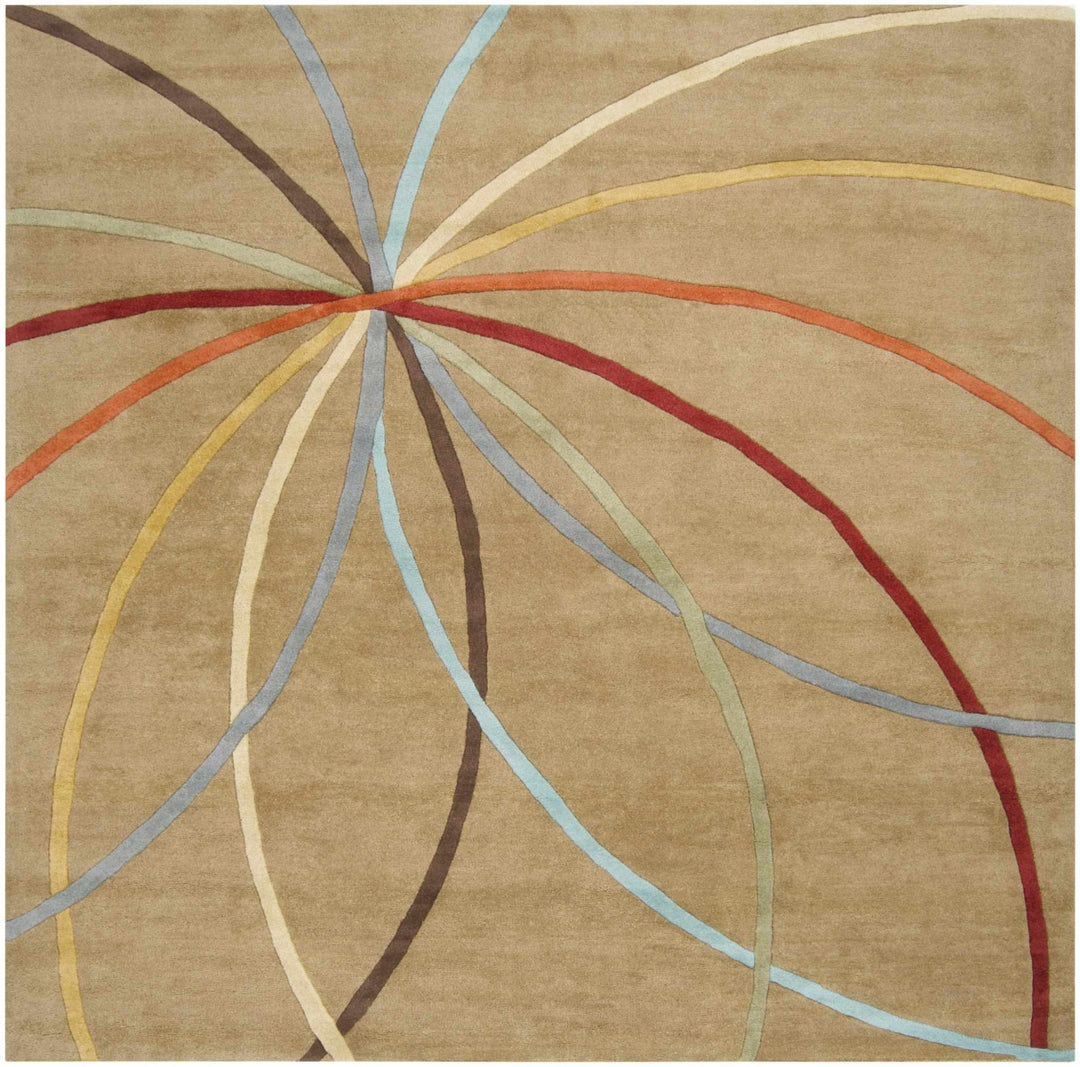 Davison Contemporary Brown Wool Rug - The Rug Decor