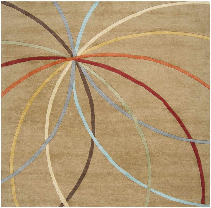 Davison Contemporary Brown Wool Rug - The Rug Decor