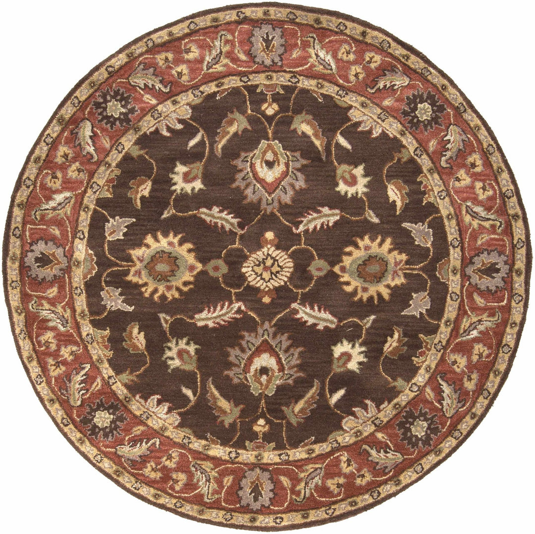 Daviston Traditional Brown And Beige Area Rug - The Rug Decor