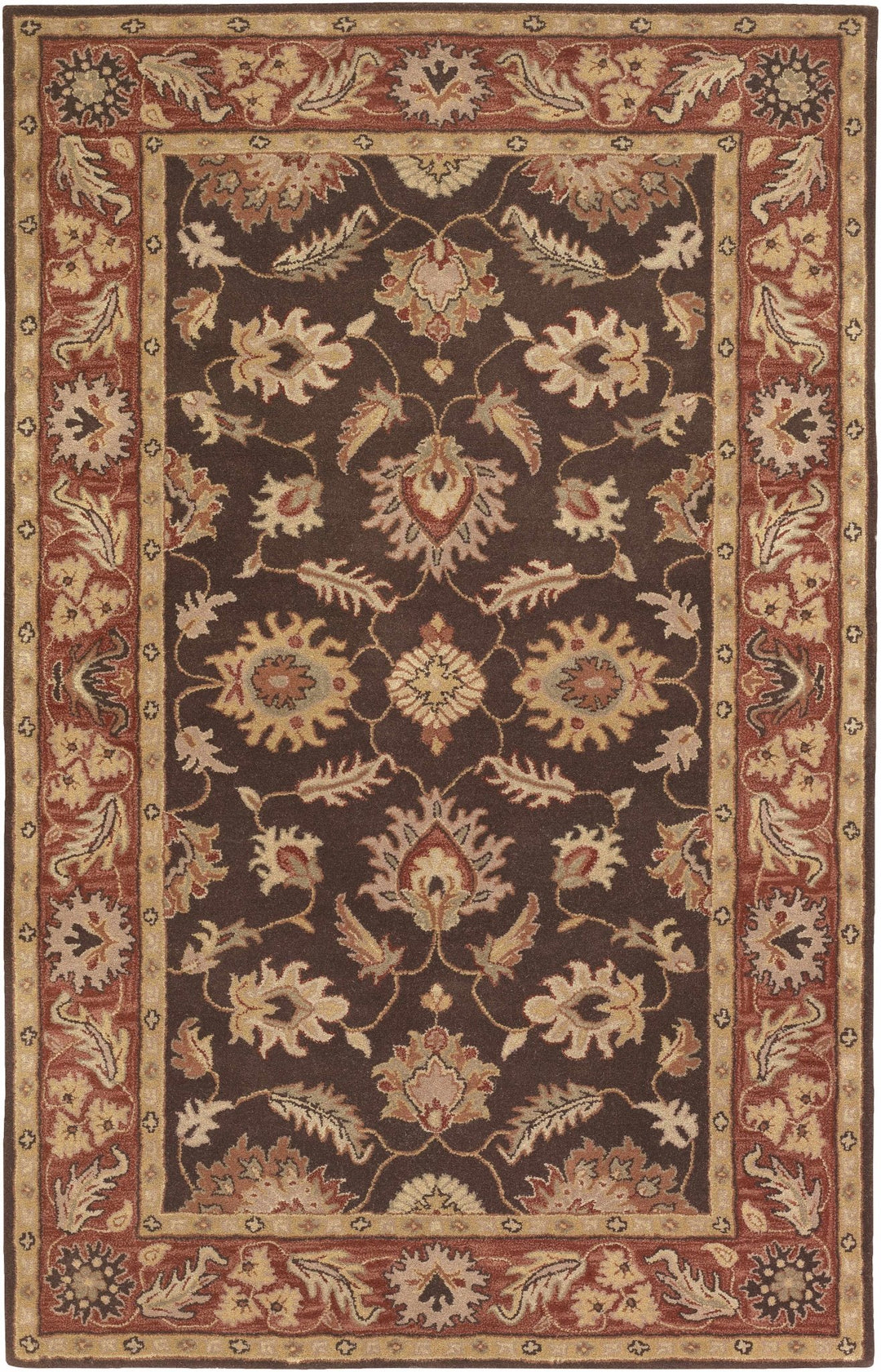 Daviston Traditional Brown And Beige Area Rug - The Rug Decor