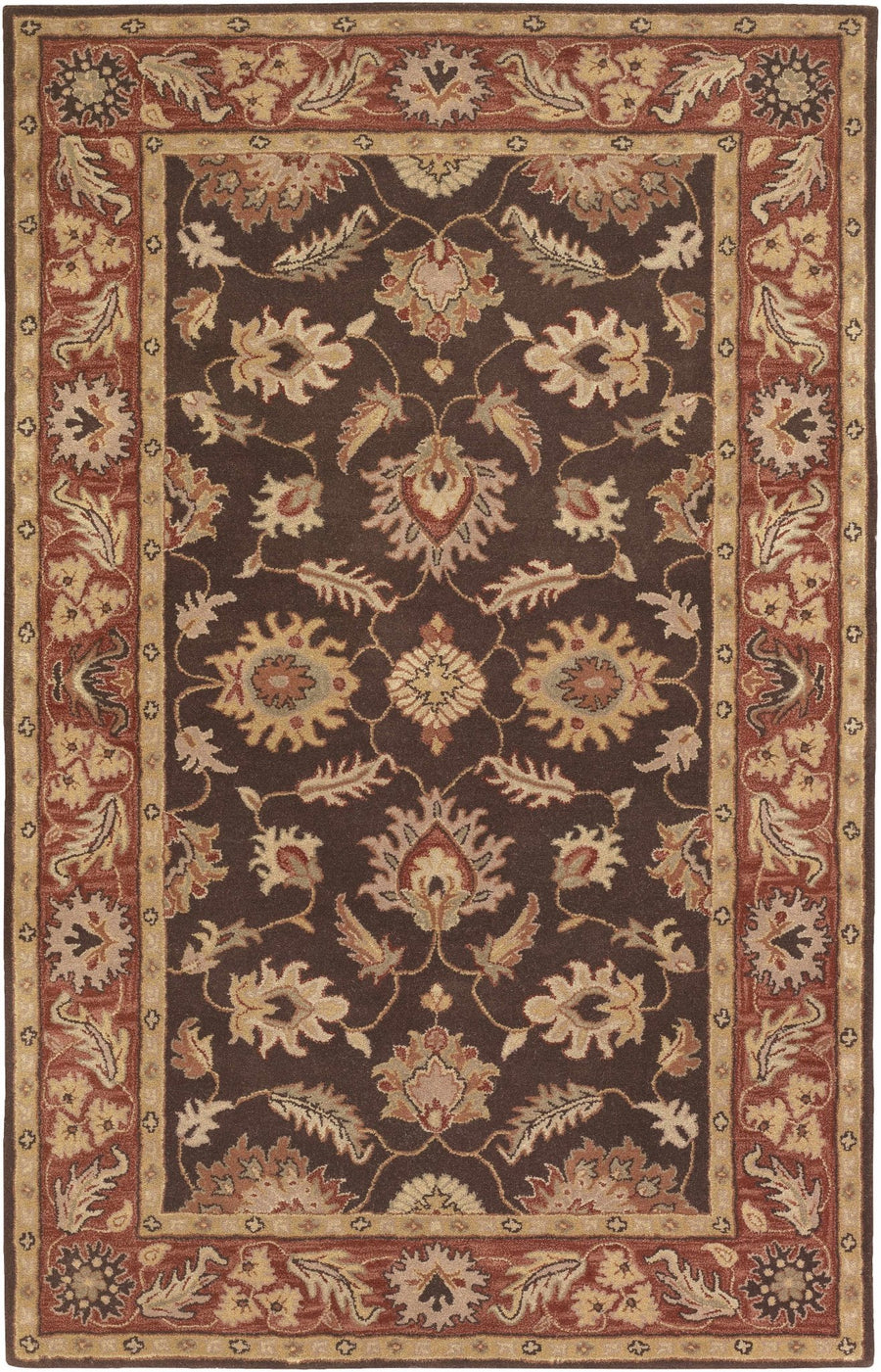 Daviston Traditional Brown And Beige Area Rug - The Rug Decor