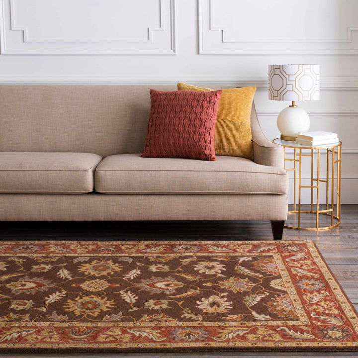 Daviston Traditional Brown And Beige Area Rug - The Rug Decor