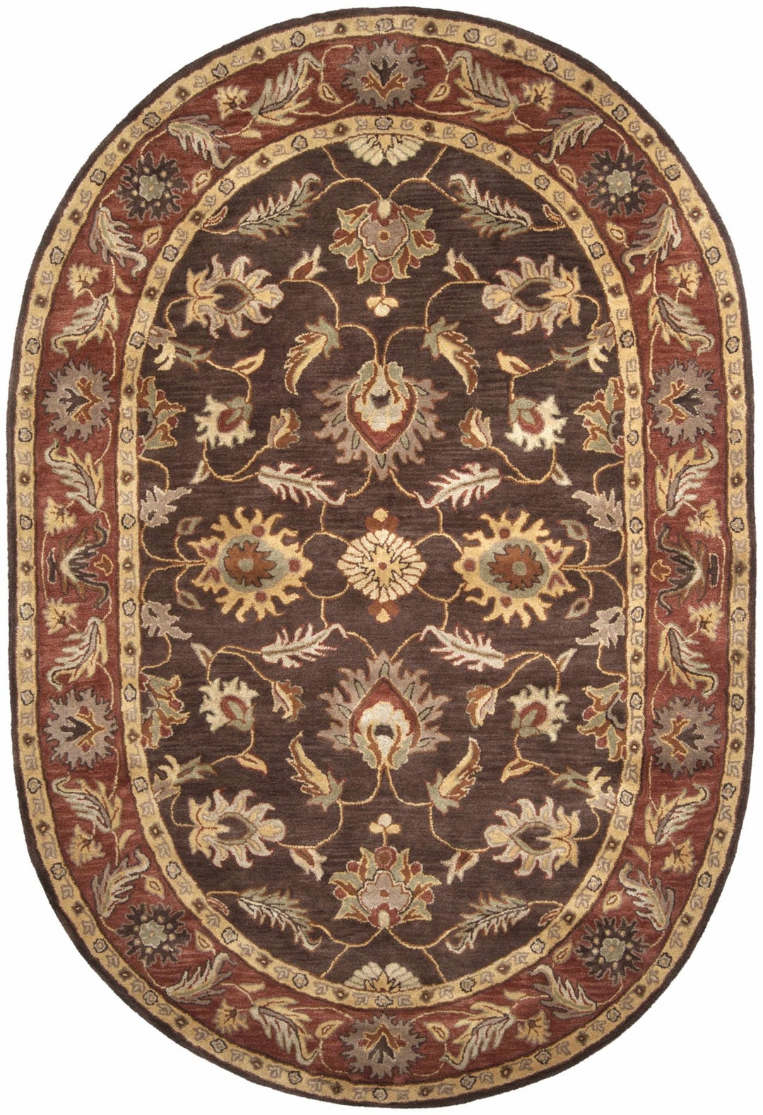 Daviston Traditional Brown And Beige Area Rug - The Rug Decor