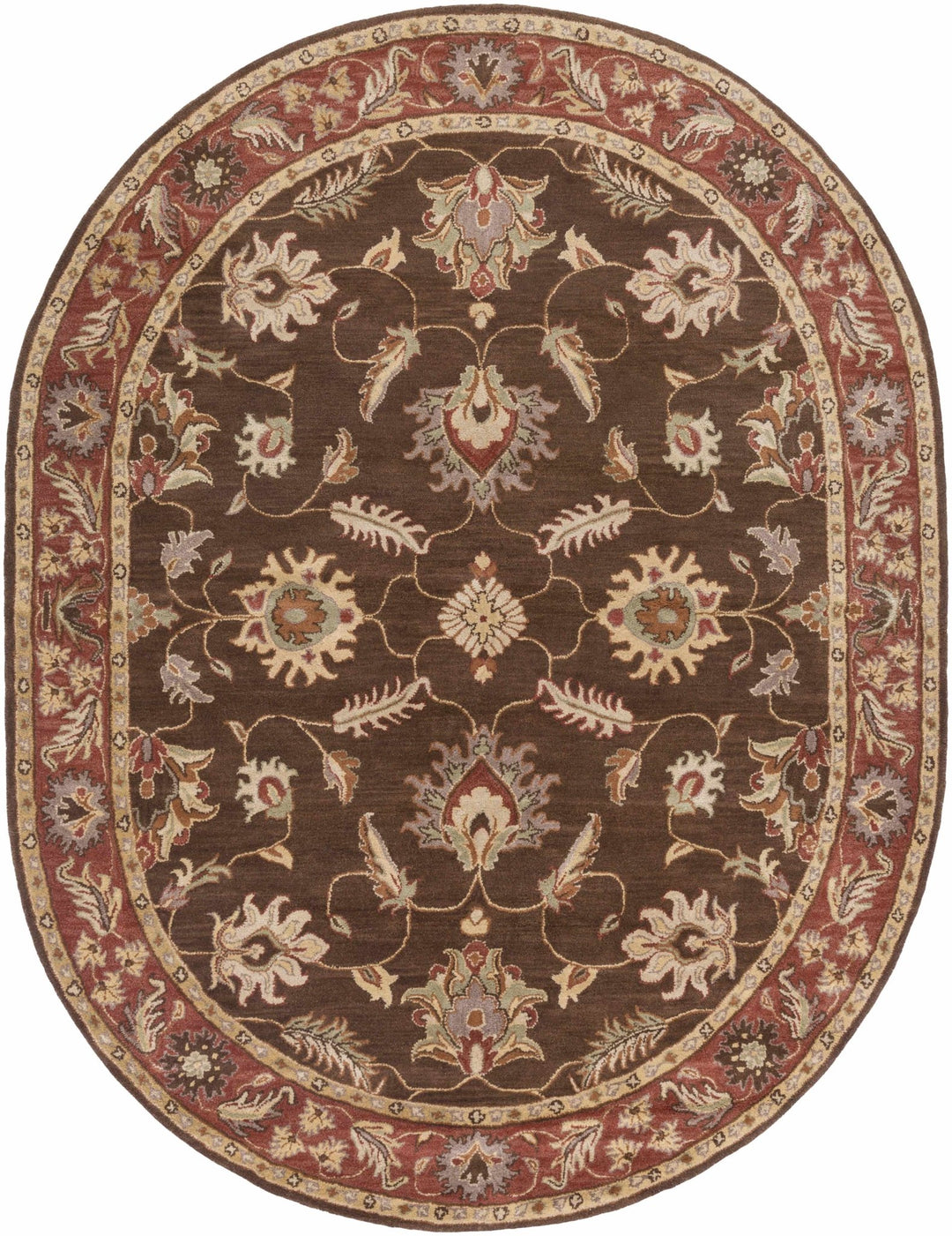 Daviston Traditional Brown And Beige Area Rug - The Rug Decor