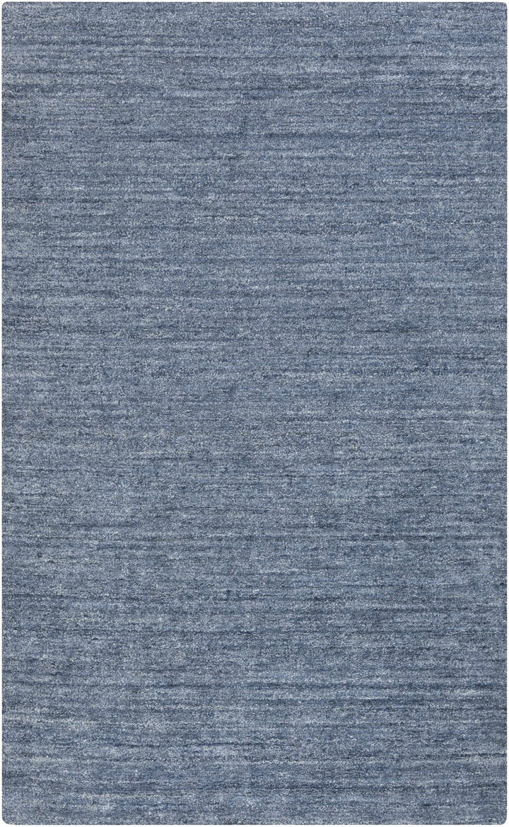 Davy Blue Modern Solid Design Hand Loom Area Rug - The Rug Decor