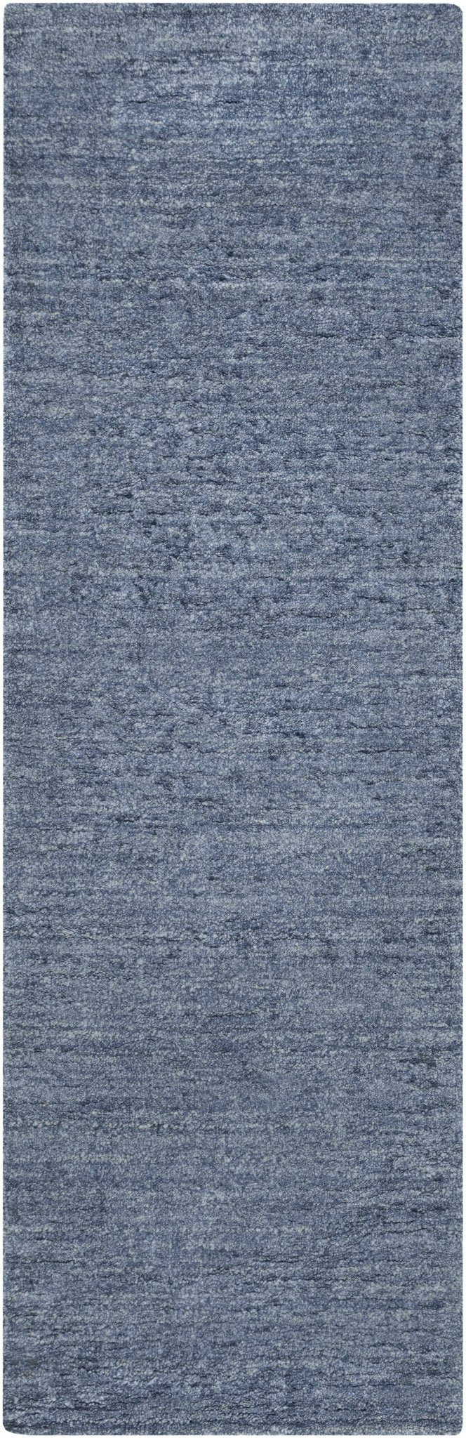Davy Blue Modern Solid Design Hand Loom Area Rug - The Rug Decor
