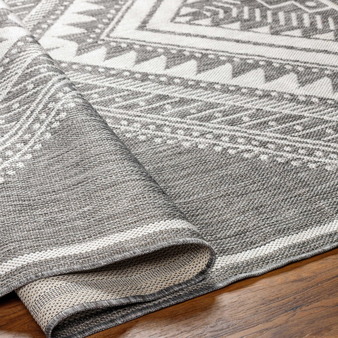 Deana Modern Geometrical Gray And Ivory Area Rug - The Rug Decor