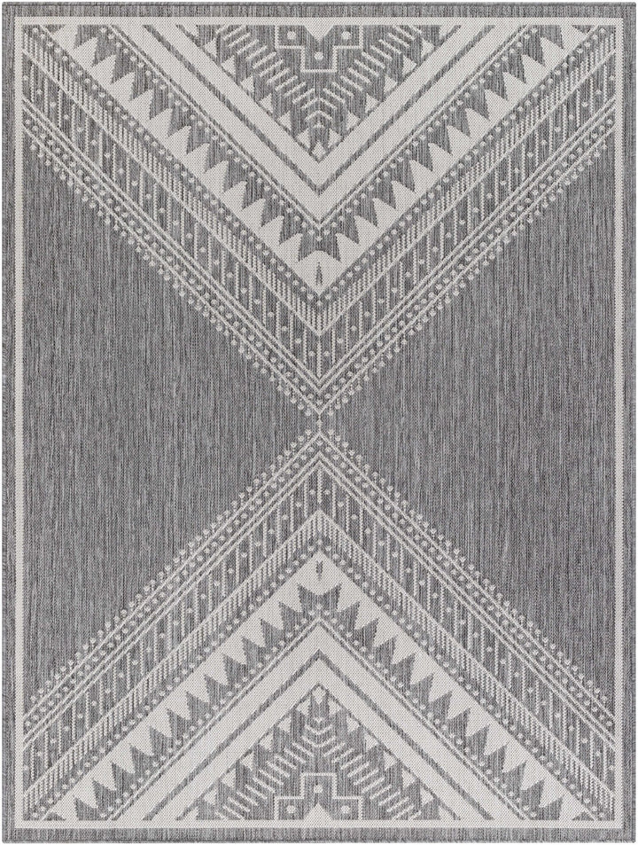 Deana Modern Geometrical Gray And Ivory Area Rug - The Rug Decor